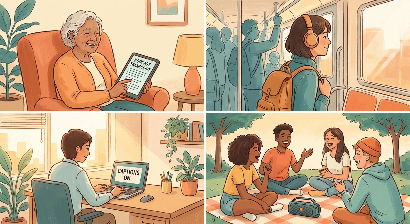 Beyond the Headphones: How Podcast Transcription Grows Your Audience